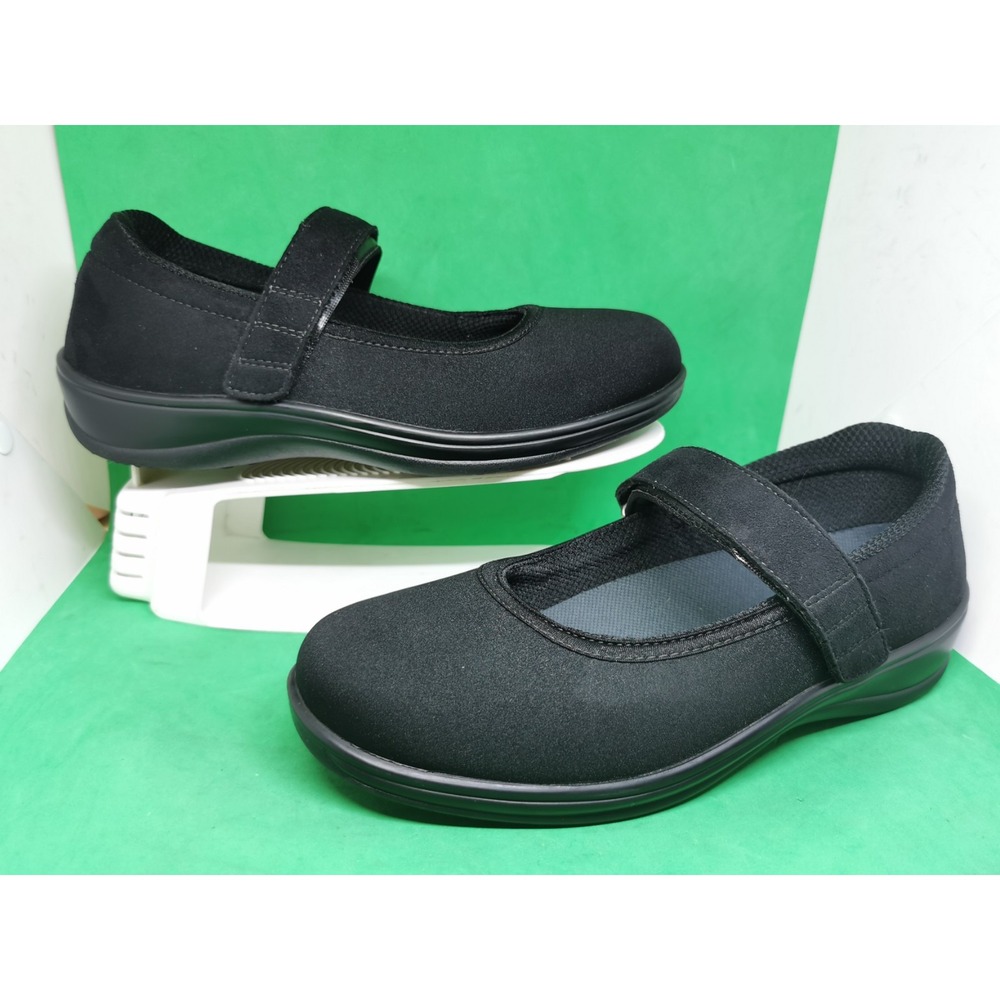 Orthofeet Springfield 827 Womens Black Mary Jane Comfort Shoes Siz 9.5 X-Wide 2E